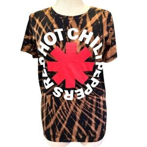 Torrid Plus Size‎ 3 Red Hot Chili Peppers Rock Concert Band Tie Dye T Shirt 3X